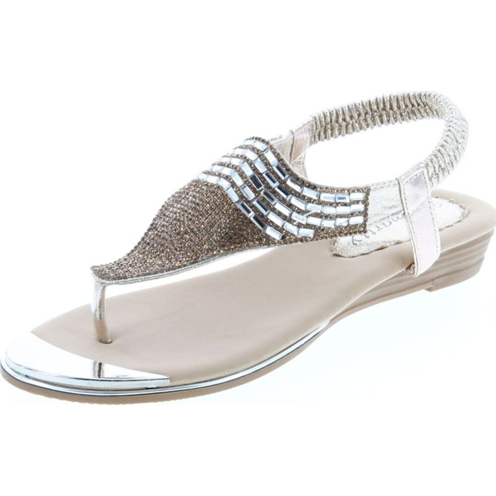 Lucita F76-2 Gold Womens sandals 8 NEW